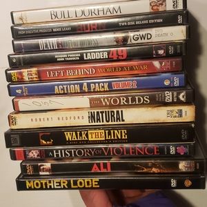 Lot of 12 Older DVDs Film Based on True Stories- Death of an Expert Witness etc.